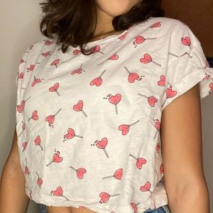 Cute girls crop top